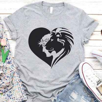Lion And Heart Christian T-Shirt