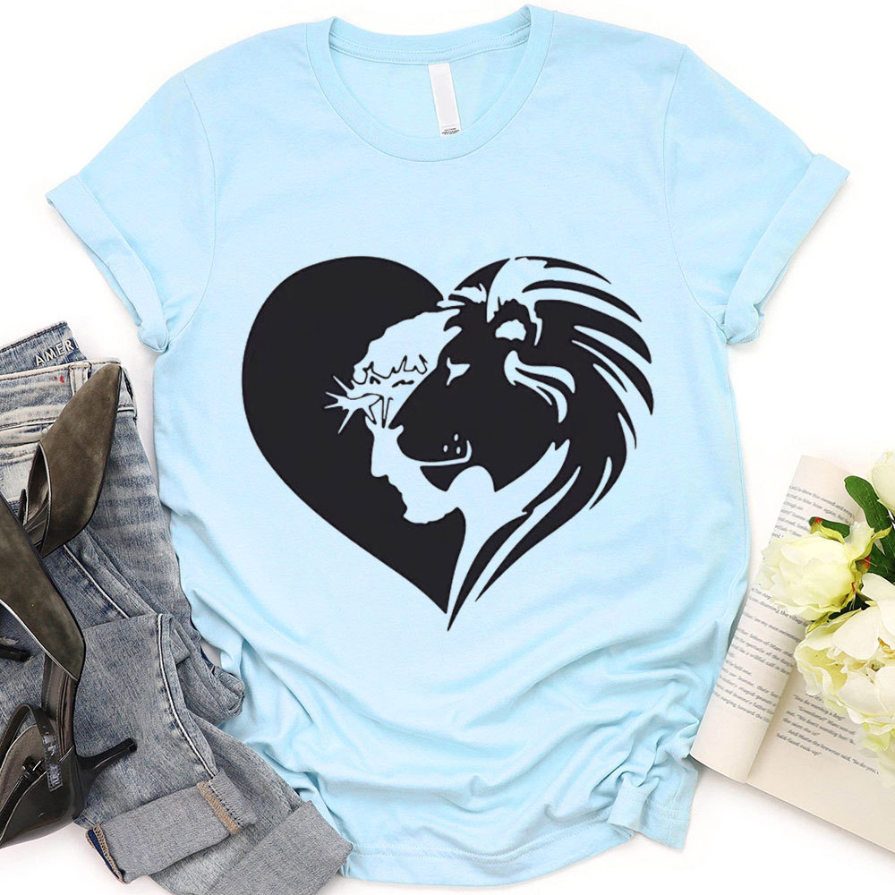 Lion And Heart Christian T-Shirt