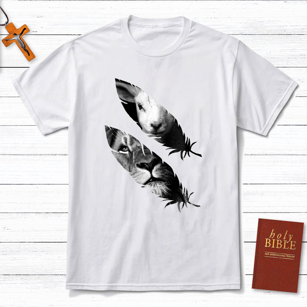 Lion And Lamb Christian T-Shirt