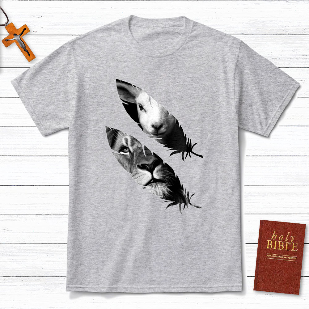 Lion And Lamb Christian T-Shirt