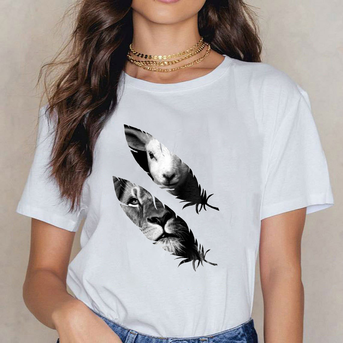 Lion And Lamb Christian T-Shirt