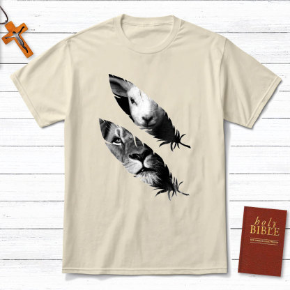 Lion And Lamb Christian T-Shirt