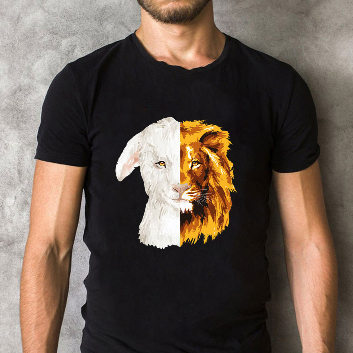 Lion And The Lamb Christian T-Shirt