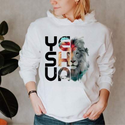 Lion And Yeshua Christian Hoodie