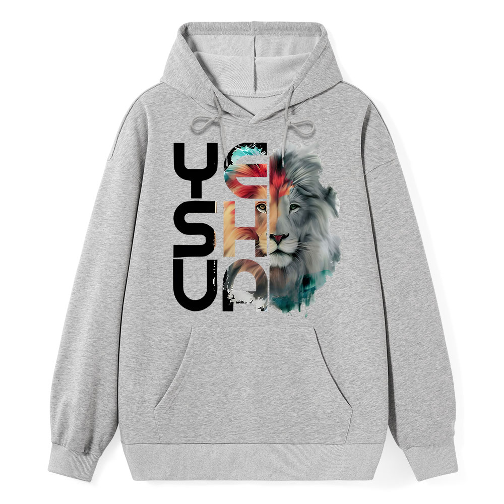 Lion And Yeshua Christian Hoodie