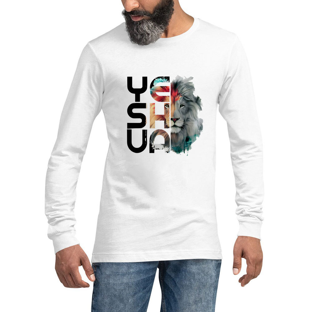Lion And Yeshua Long Sleeve T-Shirt