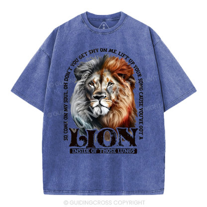 Lion Christian Washed T-Shirt