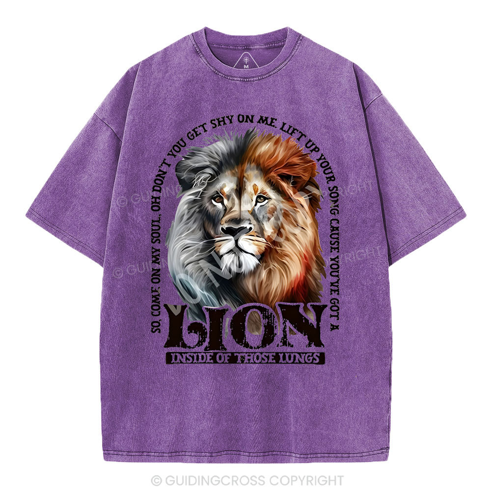 Lion Christian Washed T-Shirt