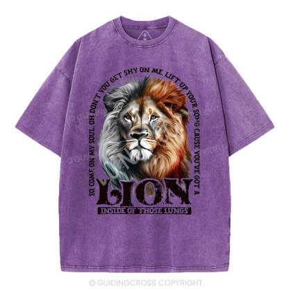 Lion Christian Washed T-Shirt