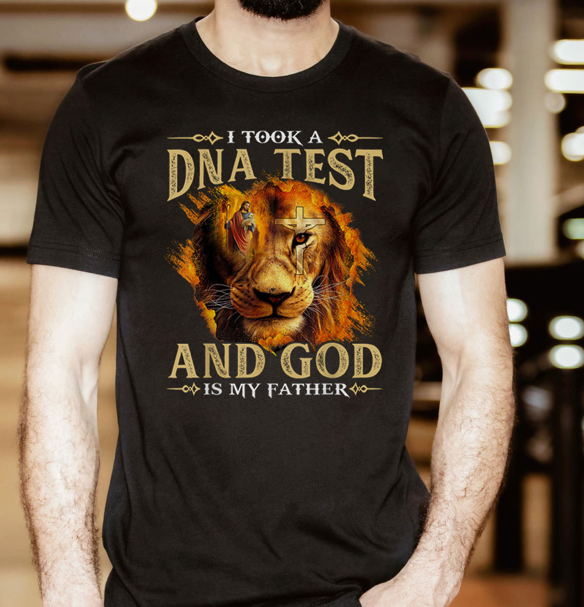 Lion I Took A DNA Test And God Is My Father Shirt