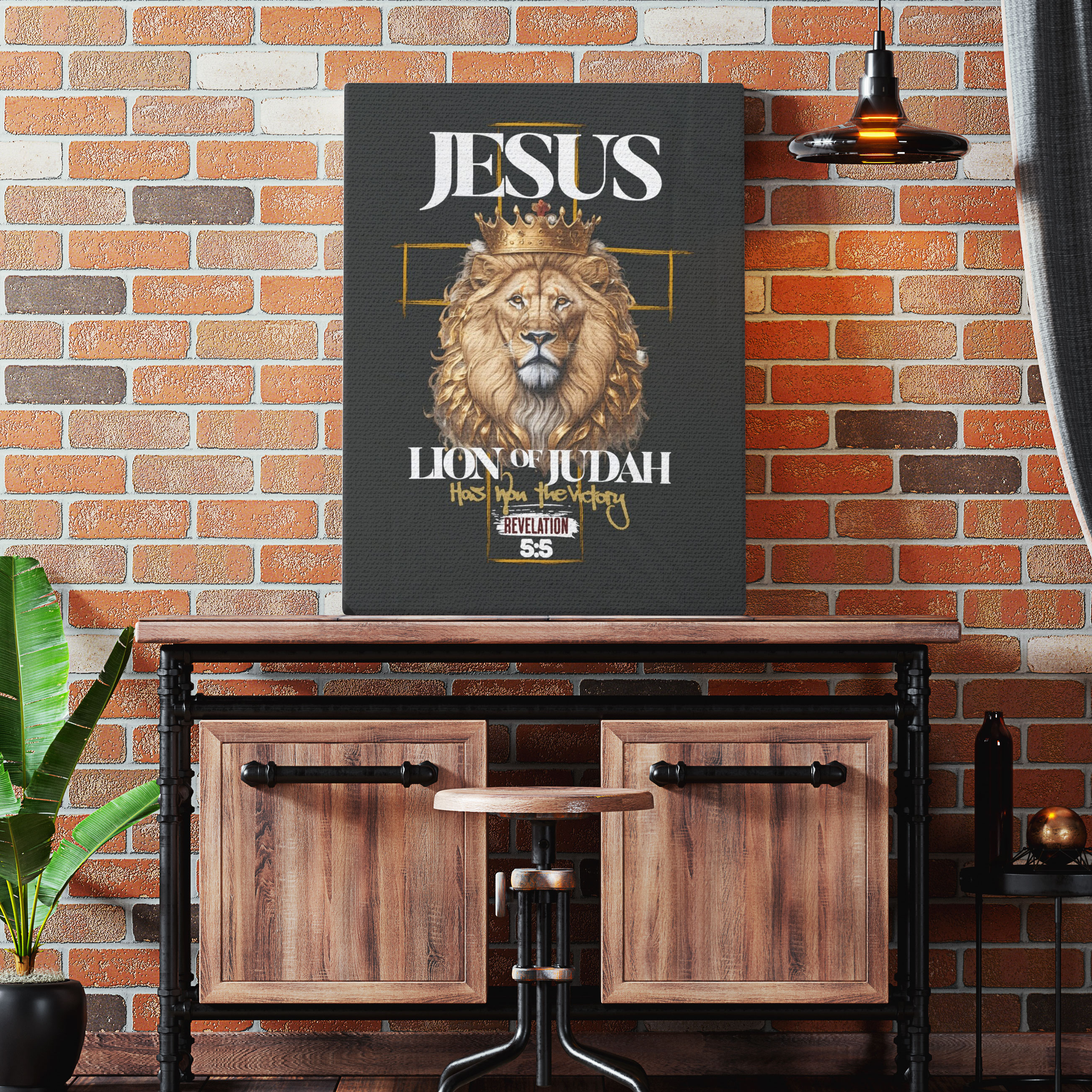 Lion Of Judah Christian Canvas Wall Art