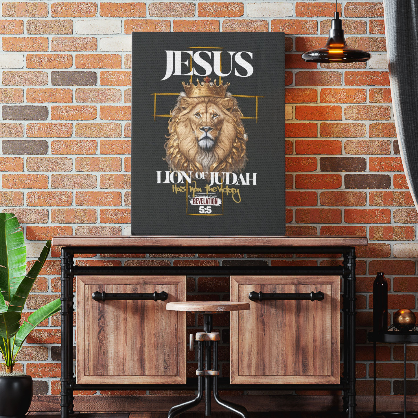 Lion Of Judah Christian Canvas Wall Art