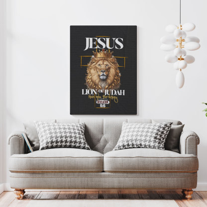 Lion Of Judah Christian Canvas Wall Art