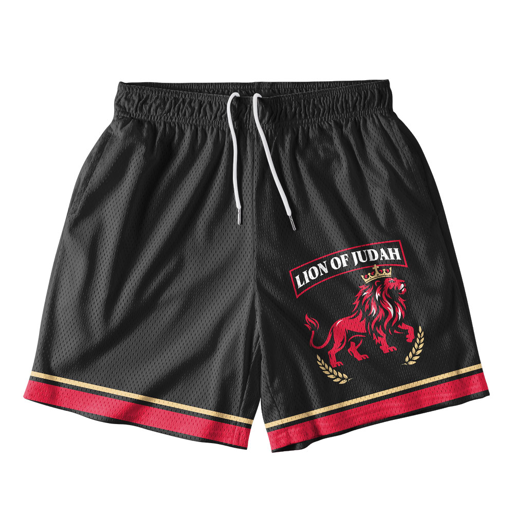 Lion Of Judah Christian Mesh Shorts