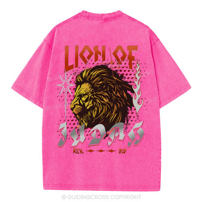Lion Of Judah Christian Washed T-Shirt