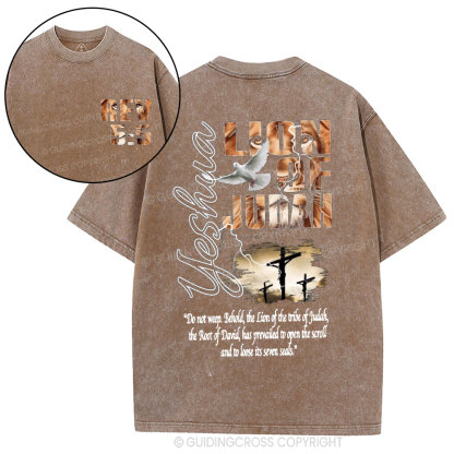 Lion Of Judah Christian Washed T-Shirt