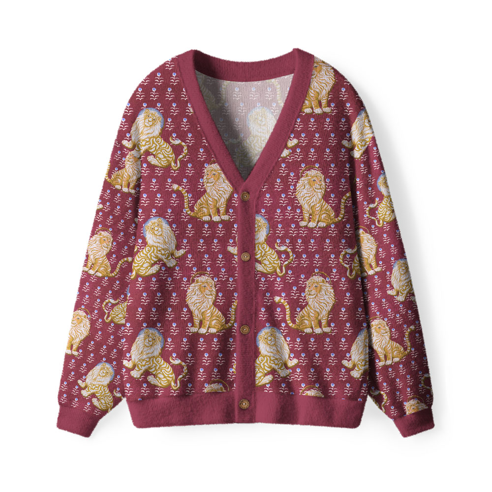 Lion Of Judah Furry Christian Lightweight Cardigan