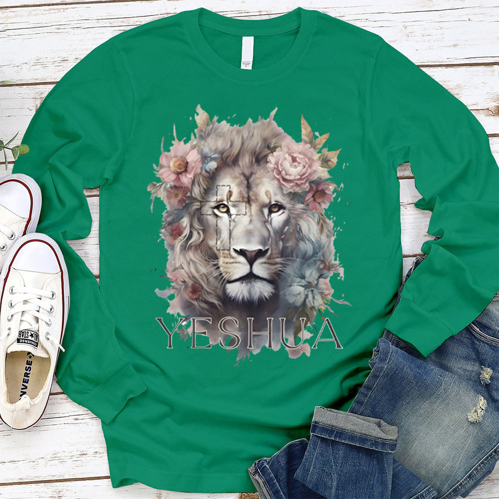 Lion Yeshua Christian Long Sleeve T-Shirt