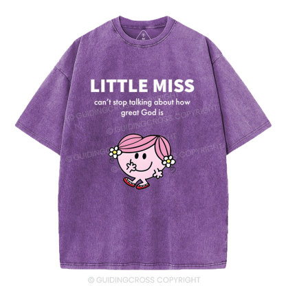 Little Miss Christian Washed T-Shirt