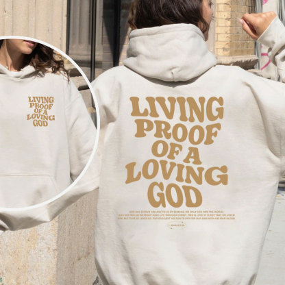 Living Proof Of A Loving God Christian Fleece Hoodie Set