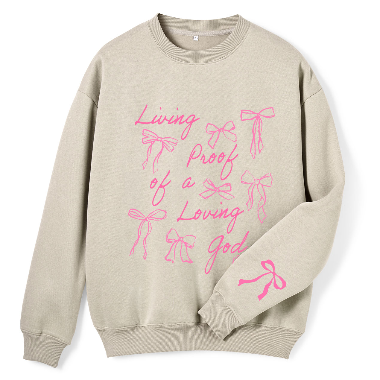 Living Proof Of A Loving God Christian Fleece Sweatshirt