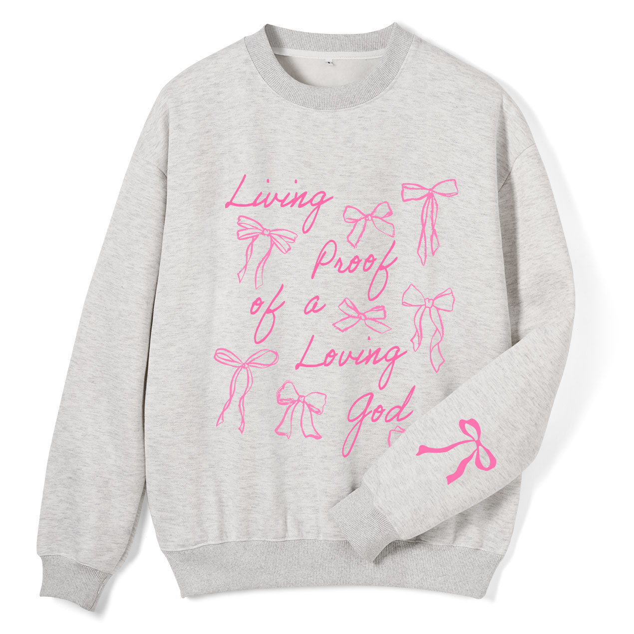 Living Proof Of A Loving God Christian Fleece Sweatshirt