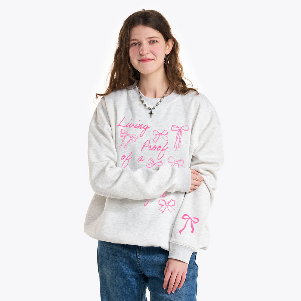 Living Proof Of A Loving God Christian Fleece Sweatshirt