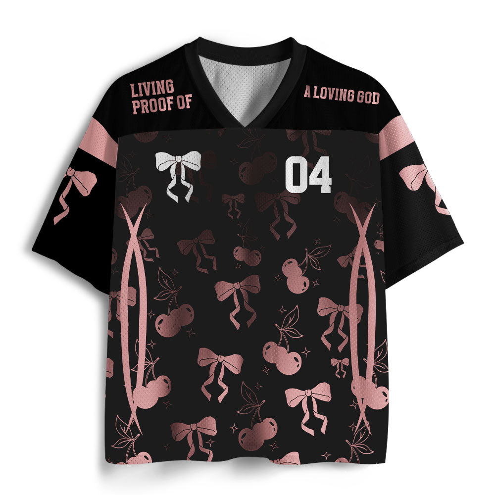 Living Proof Of A Loving God Christian Mesh Jersey