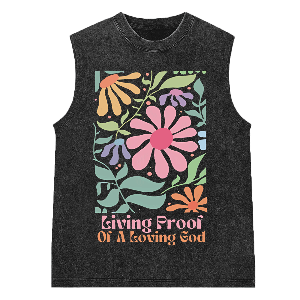 YHWH Christian Washed Sleeveless Tee Sale-GuidingCross