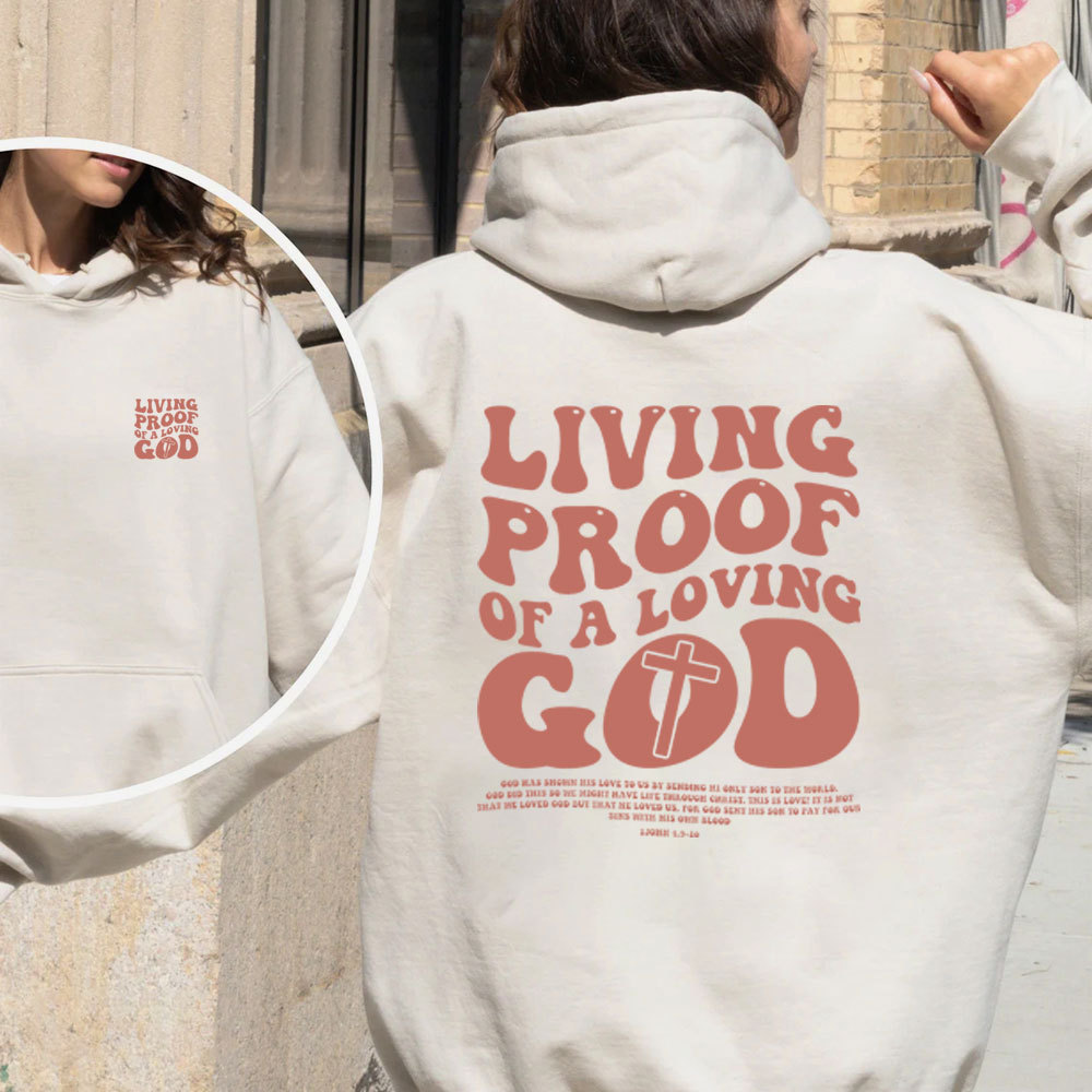 Living Proof Of A Loving God Christian Washed T-Shirt
