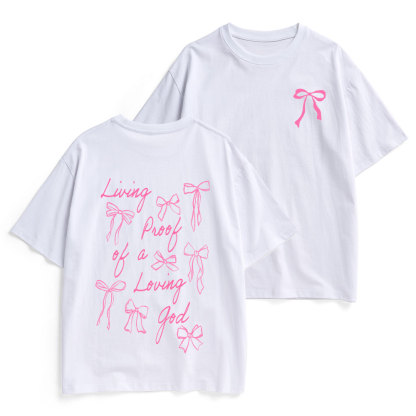 Living Proof Of A Loving God Chrsitian Heavy Cotton T-Shirt
