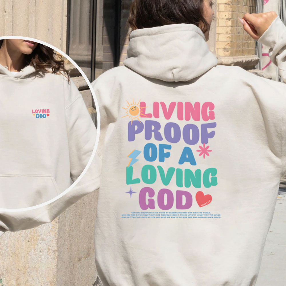 Living Proof Of A lOVING God Christian Fleece Hoodie Set