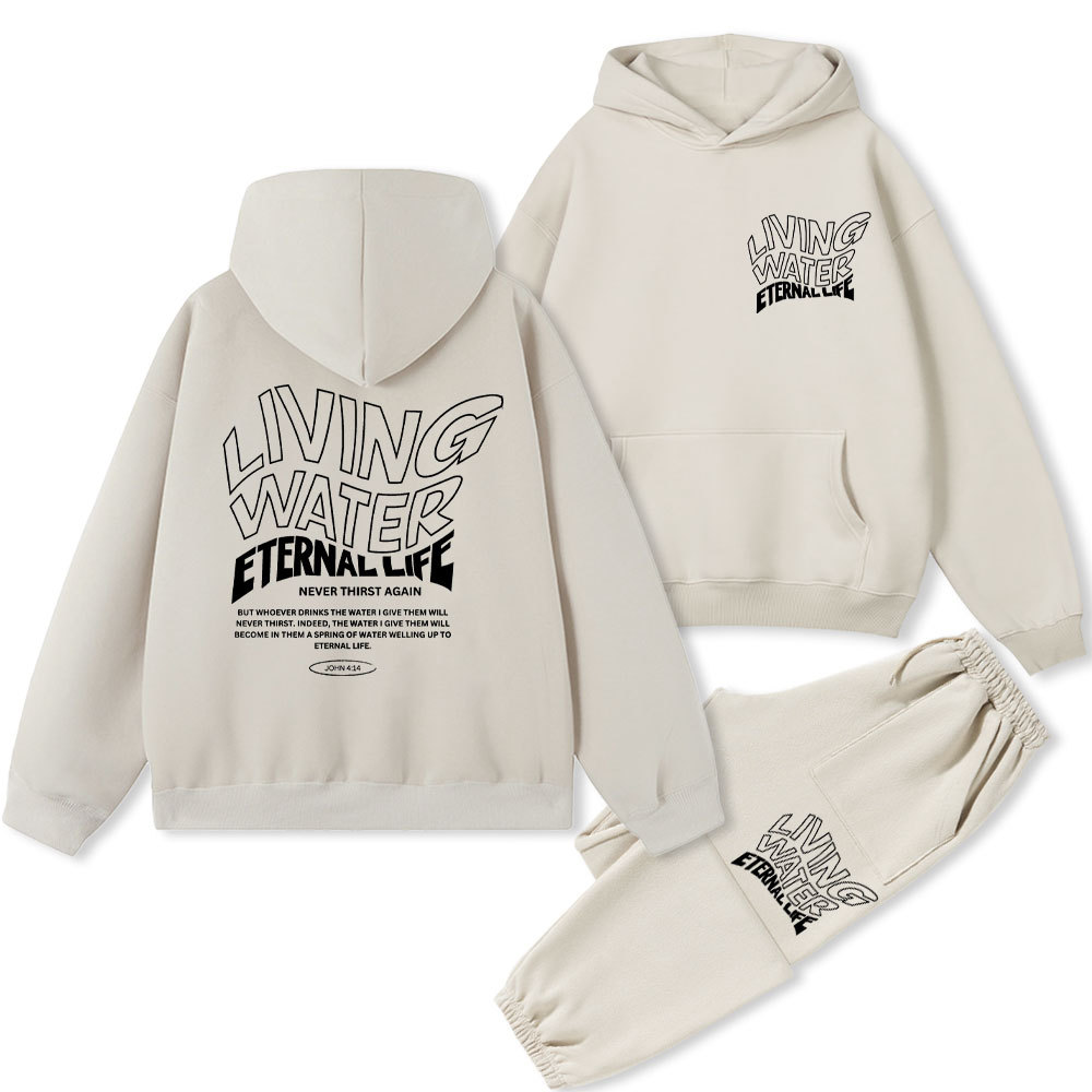 Living Water Christian Fleece Hoodie Set