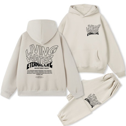 Living Water Christian Fleece Hoodie Set