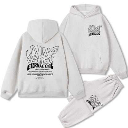 Living Water Christian Fleece Hoodie Set