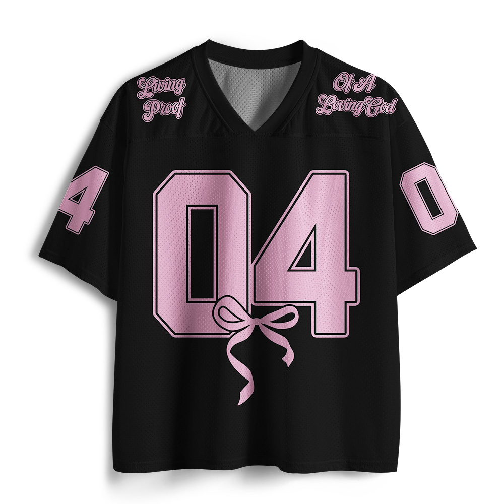 Living proof Of A Loving God Christian Mesh Jersey