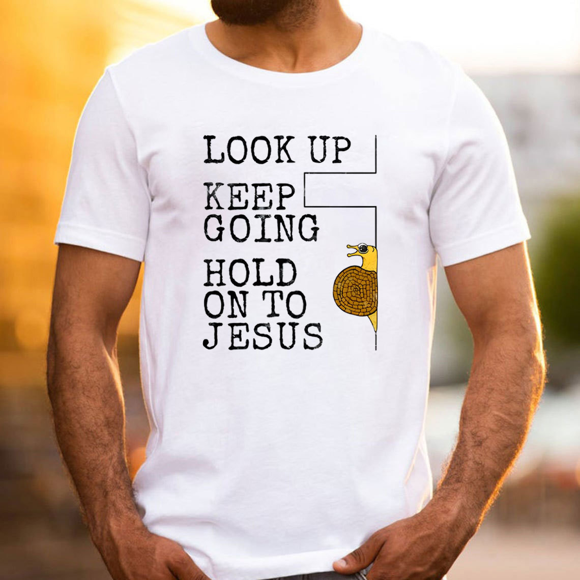 Look Up Keep Going Christian T-Shirt
