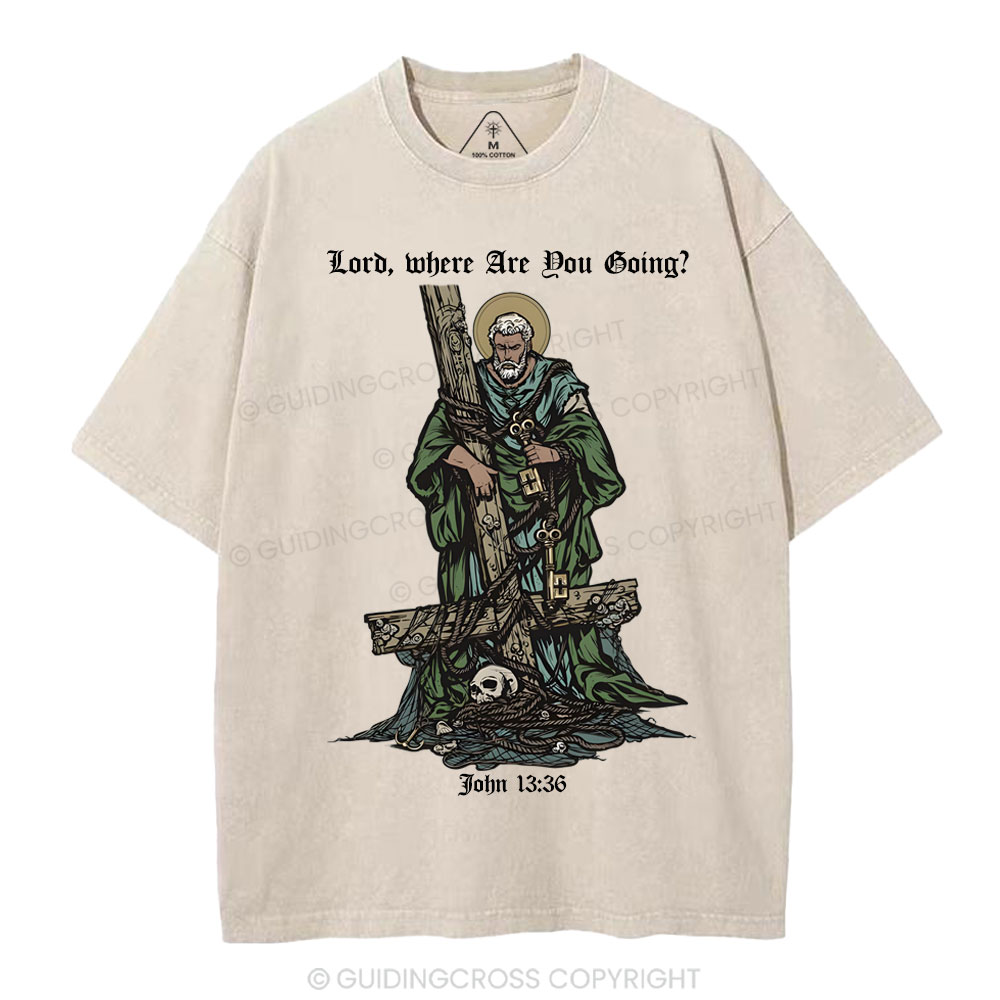Where The Spirit Of The Lord CHristian Washed T-Shirt