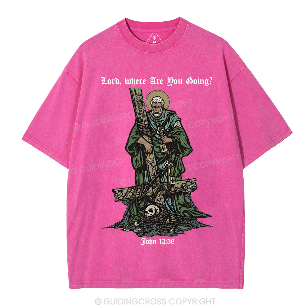 Where The Spirit Of The Lord CHristian Washed T-Shirt