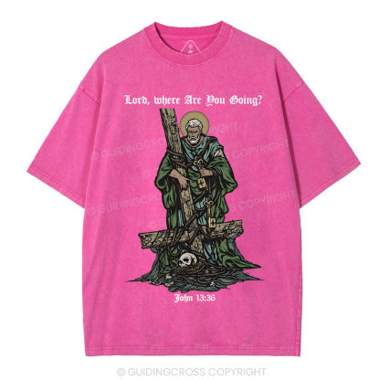 Where The Spirit Of The Lord CHristian Washed T-Shirt