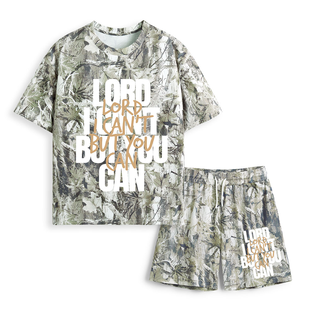 Lord I Can't But You Can Christian Camo T-Shirt & Shorts