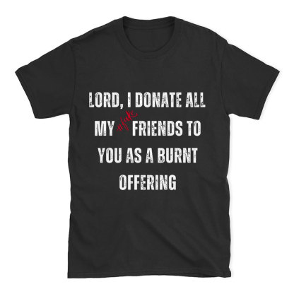 Lord I Donate All My Fake Friends To You Christian T-Shirt