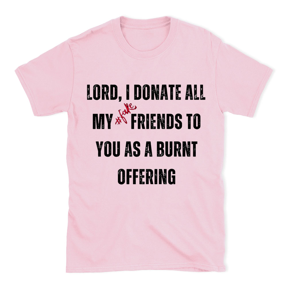 Lord I Donate All My Fake Friends To You Christian T-Shirt