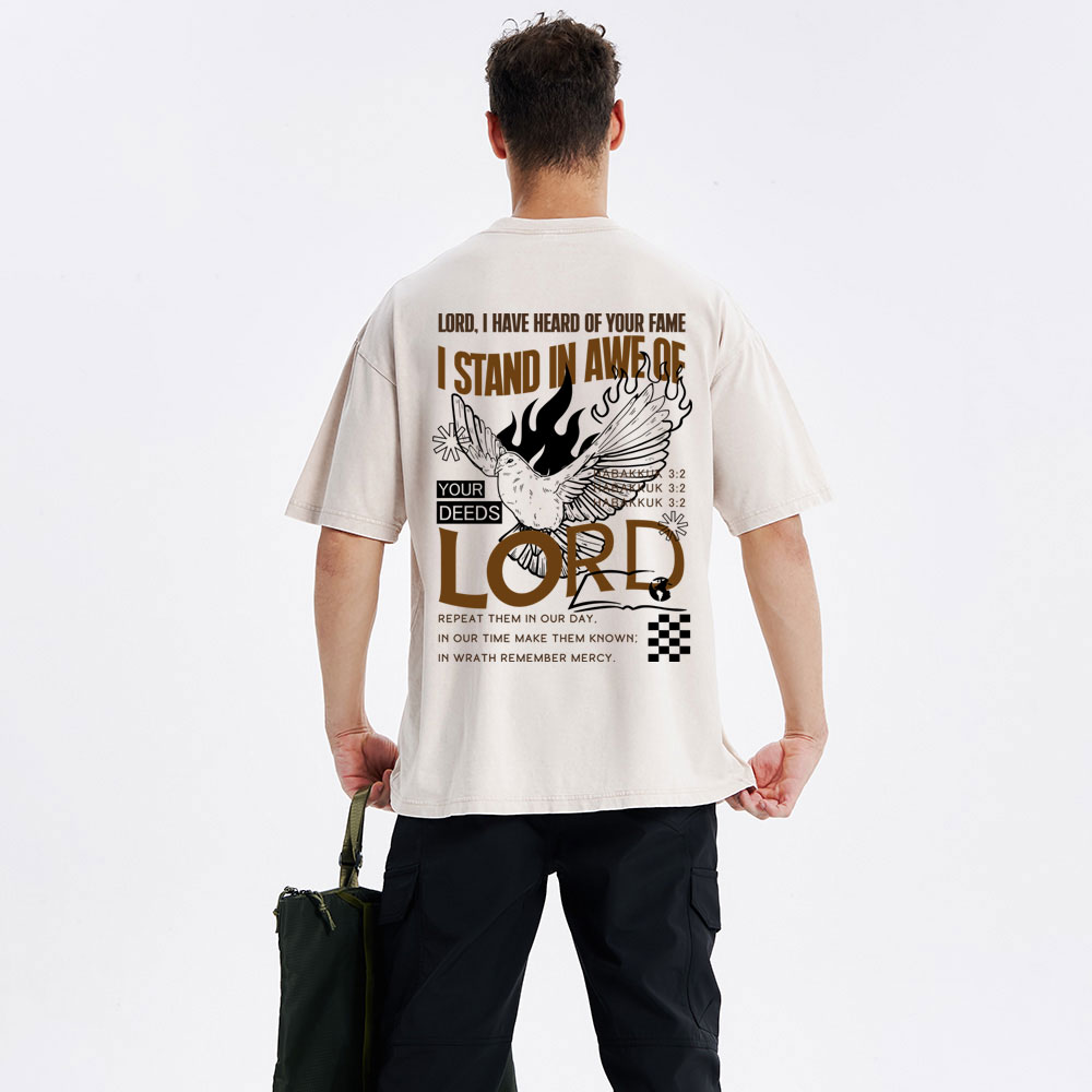 Lord I Have Heard Of Your Fame Christian Washed T-Shirt