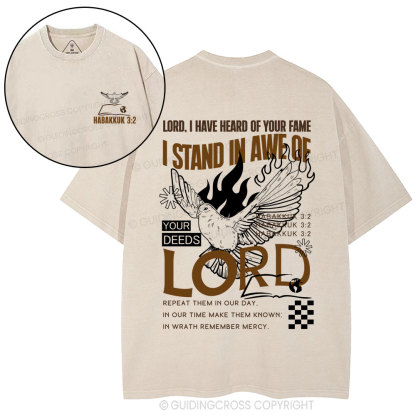 Lord I Have Heard Of Your Fame Christian Washed T-Shirt