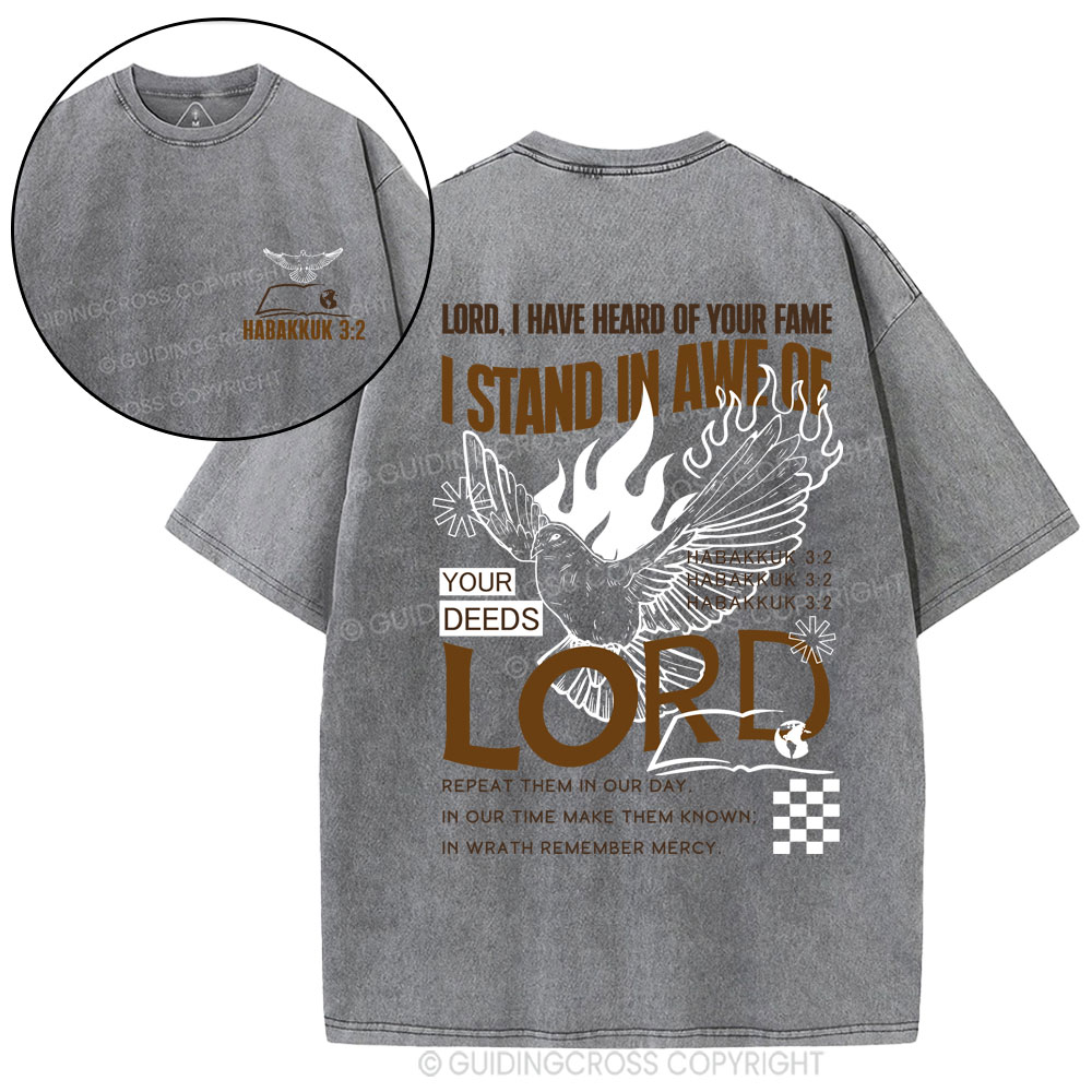 Lord I Have Heard Of Your Fame Christian Washed T-Shirt