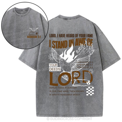 Lord I Have Heard Of Your Fame Christian Washed T-Shirt