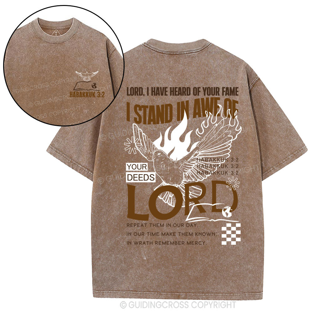 Lord I Have Heard Of Your Fame Christian Washed T-Shirt