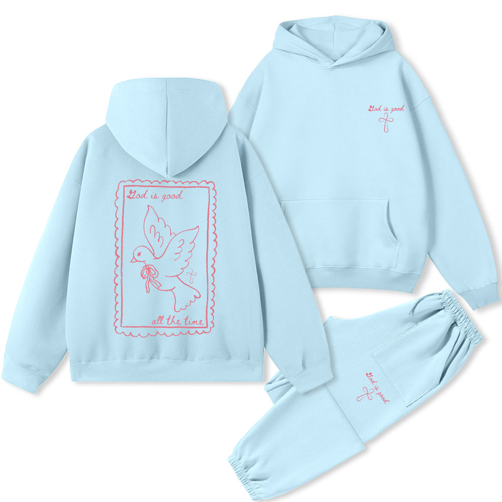 Lord Is Good Christian Premium Fleece Hoodie Set