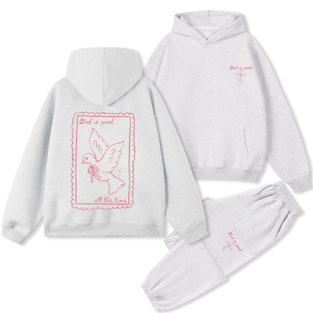Lord Is Good Christian Premium Fleece Hoodie Set